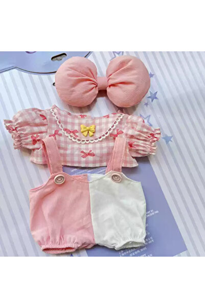 Miniso دمية فينيل قطيفة من LABUBU Rubble باللون الوردي على شكل قلب كبير الحجم...