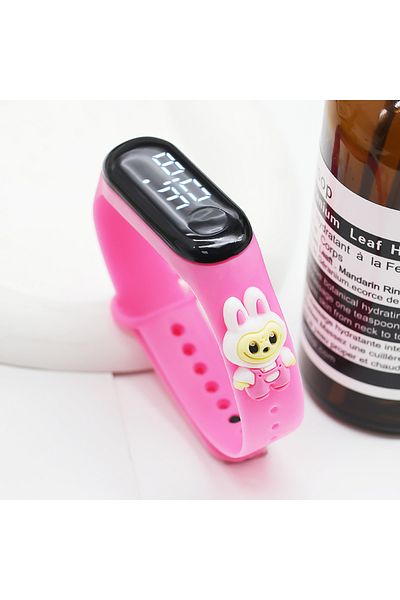Choice 04 Fashion Children Watches For Girls Electronic Bracelet Sports Touch LED Labubu Doll Kids Watch W