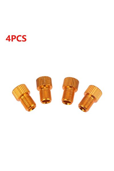 Choice 4PCS Gold 4/5/10/20pcs Presta To Schrader Adaptors Aluminum Alloy Tire Valve Connectors Copper Bike