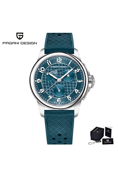 Choice ساعات باجاني ديزاين 2024 الجديدة للرجال، كوارتز VH88 متعددة الوظائف، مصنوعة من الفولاذ المقاوم للصدأ، مرصعة بالياقوت، باللون الأزرق