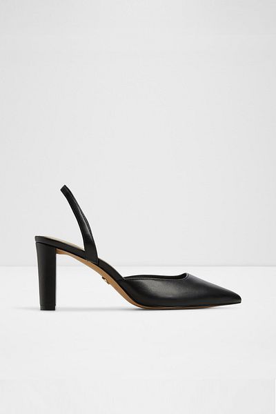 Aldo Olaeldan - Pantofi de damă din piele naturală cu toc bloc negru