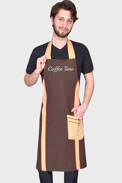 Üniformanya Nume Cadou Maro Halat pentru gât Bucătărie Bucătar Băutură Cafe Restaurant Servire Barista Sorț