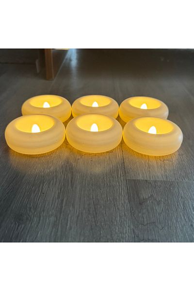 Choice 6pcs 6/12Pcs Waterproof Flameless Light Candle Float Electric Candle Wedding Valentine Decoration Ro