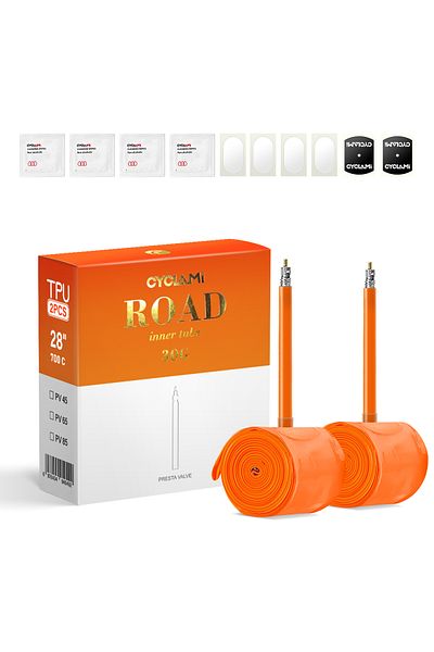 Choice Presta Valve 700c 45mm 18-32C 2 PCS CYCLAMI 30g Ultralight Bike Inner Tube 700 x 18 23 25 28 30 32 R
