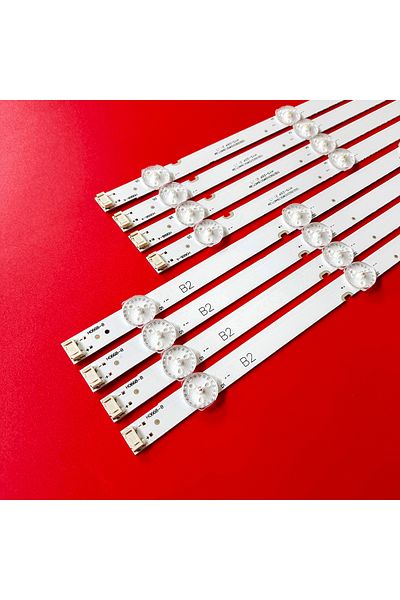 Choice 8Pcs 1set 100% New 8pcs/Kit LED strips for LG 55 TV 55UJ6200 55UJ620 LC550EGJ(SK)(A4) RF-AZ550E30-05