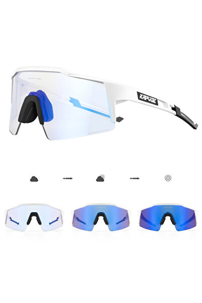 KAPVOE نظارة شمسية فوتوكروميك-عدسة واحدة K9023-PH-BL-1L-03 من كابفوي، نظارة ش...