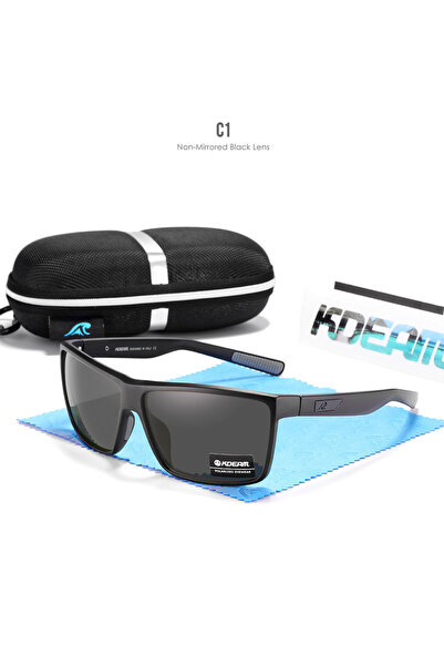 Choice C1All Black KDEAM Scratch Resistance Sunglasses Men Polarized 100% UV ...