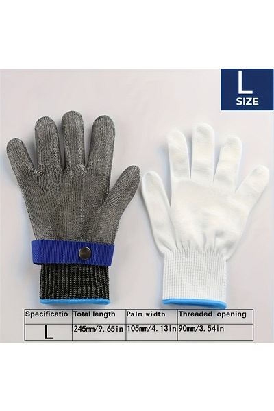 Choice L-code A PCS Anti-cut Gloves Safety Cut Proof Stab Resistant Stainless Steel Wire Metal Mesh Butcher