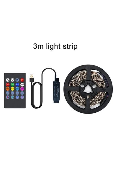 Choice 3m TV Backlight Music Sync USB Powered RGB LED Strip Light for 15 - 80 Inch TV, Mirror, PC