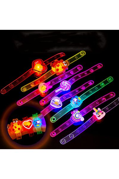Choice 24pcs 12/24/36 Pcs Cute Glow Bracelet Toy Kindergarten Prizes Kids Birthday Party Favor Package Pina