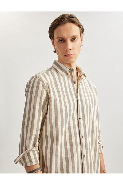 Koton grey stripe Striped Shirt