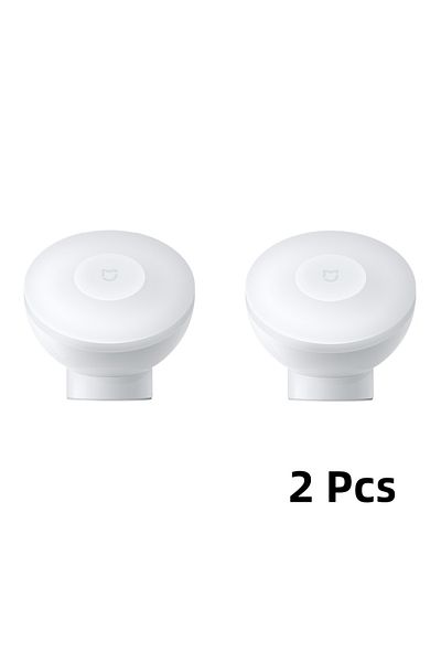 Xiaomi 2 PCS XIAOMI Mijia Night Light 2 Smart Motion Sensor, Dimmable Brightness Auto Light Sensing Bedside