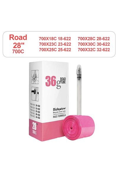 Choice Presta Valve 65mm with Patch Kit 700x18-32c 1PCs RideNow Ultralight Bike Inner Tube 700C X 18 25 28