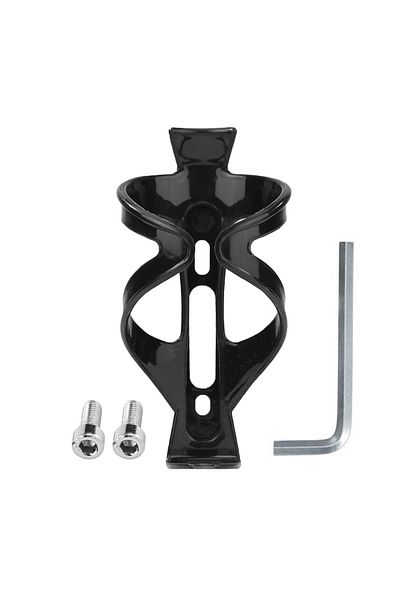 Alloet Black Bottle Holder Bicycle Water Drink Bottle Outdoor Plastic Portable Cycling Kettle Bottle Bike C