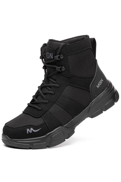 Choice 42 black Indestructible Men Work Safety Boots Outdoor Military Boots Anti-smash Anti-puncture Indust