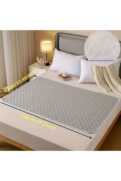 Choice grey-80x120cm Washable Incontinence Pads for Elderly & Pets - Leak-Proof Bed Care Mats, Ideal for Me