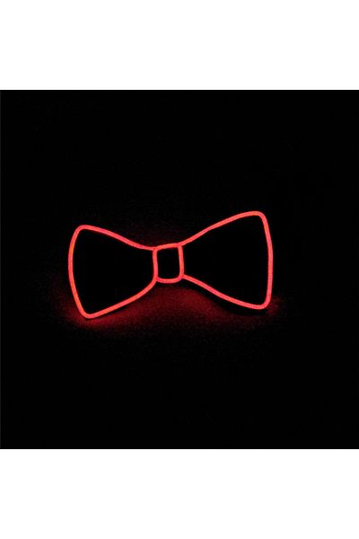 Choice Red Men Glowing Bow Tie EL Wire Neon LED Luminous Party Haloween Christmas Luminous Light Up Decorat