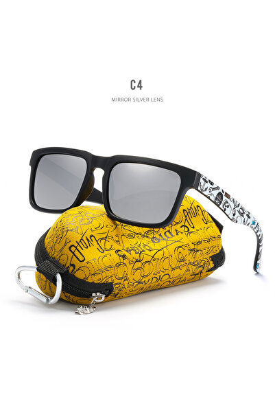 Choice Skull Zipper Case PRO-C4 KDEAM Eye-catching Function Polarized Sunglas...