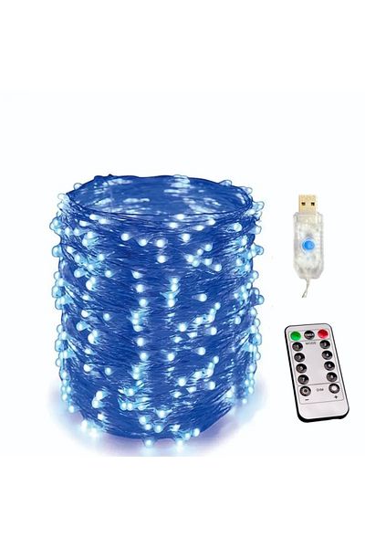 Choice 8 Modes 30M 300LEDs Blue USB Led String Light 5M/10M/20M/30M 8Mode Remote Control Lights Fairy garla