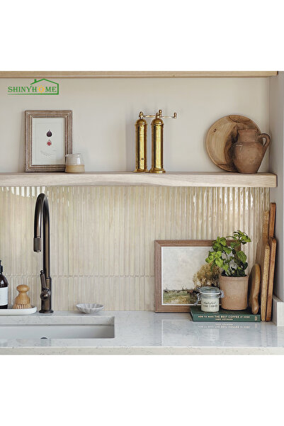 Choice 30 ورقة SYH003 10/30 قطعة من بلاط الحائط الخلفي القابل للتقشير واللصق بنقشة الخشب، 22.86 سم × 29.97 سم - سهل التركيب