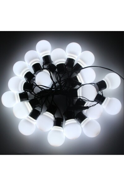 Choice مصباح LED أبيض G50 كروي بمقبس من الاتحاد الأوروبي، سلسلة أضواء خارجية ...