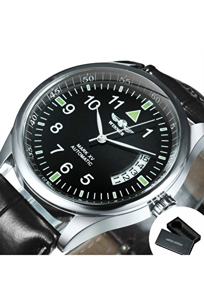 Choice BOX BLACK WINNER Business Automatic Watch for Men Calendar Window Fash...