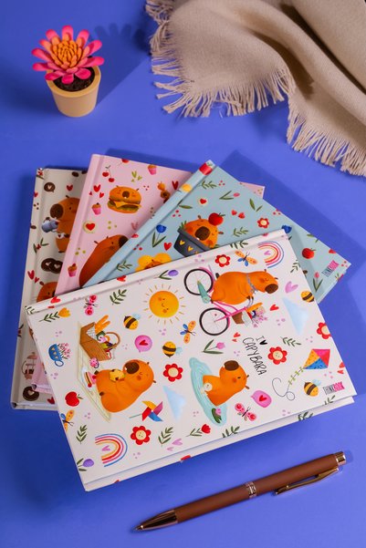 Thinkbook Caiet Capybara Cookie Copertă rigidă 14x20