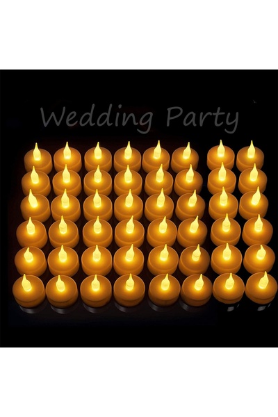 Choice 12 قطعة من شموع LED البيضاء الدافئة 48/24/12 عبوة من الشموع التي تعمل ...