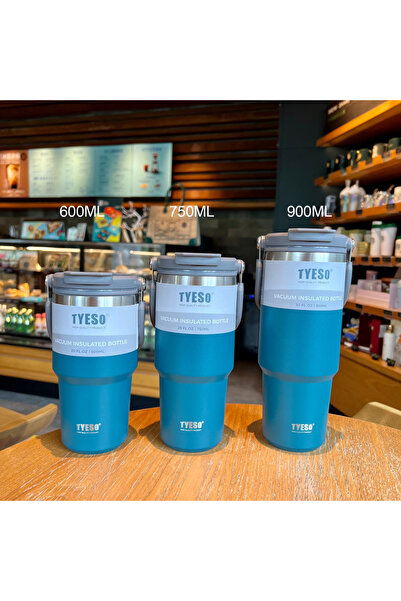 Choice كوب قهوة تيسو أزرق 750 مل - قطعة واحدة - ترمس من الفولاذ المقاوم للصدأ...