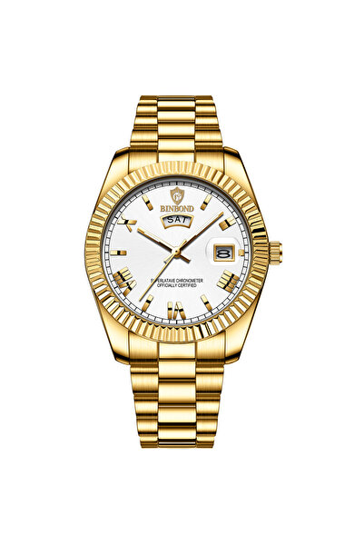 Choice ساعة بينبوند رجالية رياضية كلاسيكية مقاومة للماء بتقويم مضيء باللون ال...