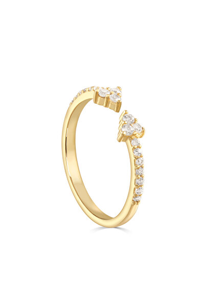 Joy of Jade Madison Ok Motifli Aralıklı Yüzük, 18 Ayar Rose Gold Kaplama