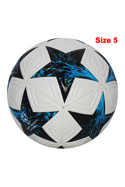 Choice كرات قدم عالية الجودة باللون الأزرق والأسود مقاس 5، مقاس رسمي 4/5، مصن...