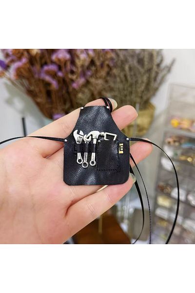 Choice 17cm labubu A 17cm Labubu Repairman Apron Ob11 Clothes 10cm Cotton Doll Bib Bjd Doll Accessories Min