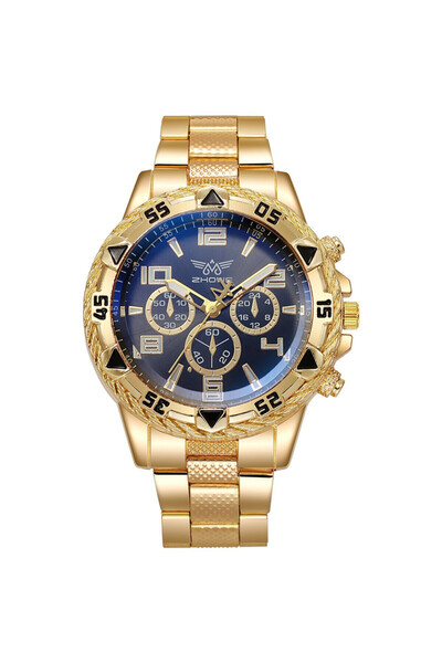 Choice ساعات رجالية ذهبية سوداء ساعات فاخرة من ماركة فاخرة للرجال أنيقة عالية...