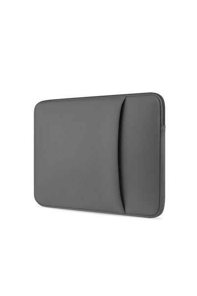 Choice حقيبة كمبيوتر محمول داخلية رمادية مقاس 15-15.6 بوصة، غطاء حماية لحقيبة الكمبيوتر مقاس 11/13/14/15/16/17 بوصة، جيب أمامي