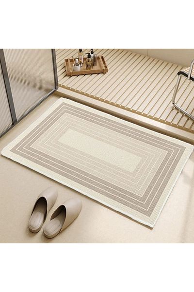Choice 50X80CM(1.6X2.6FT XM-SJR-93 VIAKAMA Geometric Minimalist Bathroom Light and Comfortable Floor Mats B