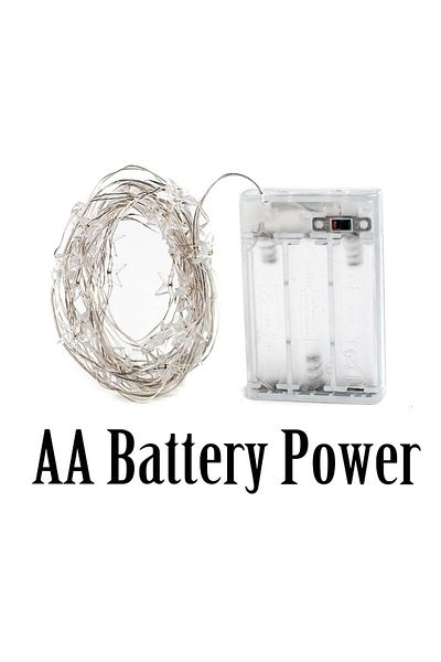 Choice 6M 60STARS Warm White AA Battery Power 2m/4m/6m STARS Fairy Lights for Bedroom String Battery Powere