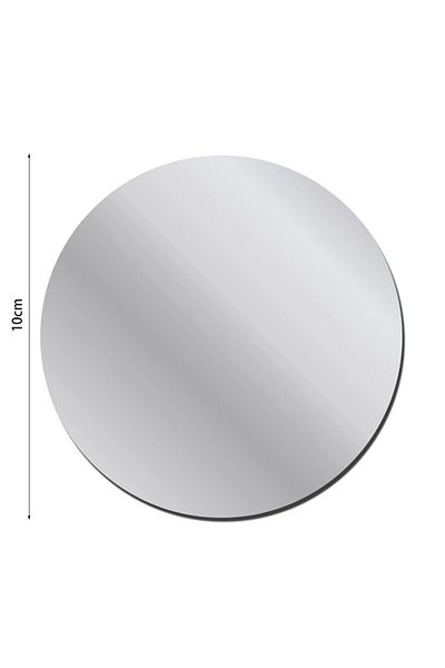 Choice 10cm Silver 10-15CM Round Mirror Sticker Self-adhesive Bathroom Decorative 3D Acrylic Mirror Mural D
