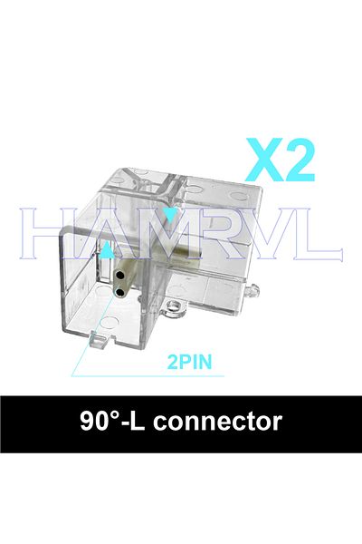 Choice 2pcs L Connector Hexagon Light Adjustable Suspension Rope and Splicing Connector All Copper 2Pin V/Y