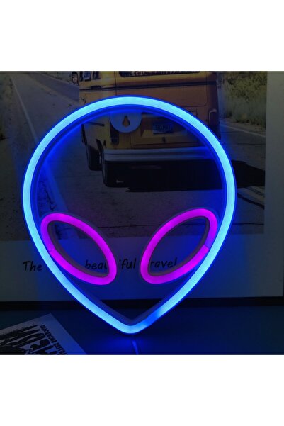 Choice Alien-PinkBlue 1pc, cool neon light battery/USB power supply, game roo...