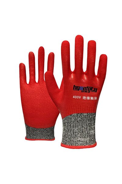 Choice 3 Ultrathin Electrician Insulating Gloves Withstanding Voltage 400V/500V Rubber Touch Screen Insula.