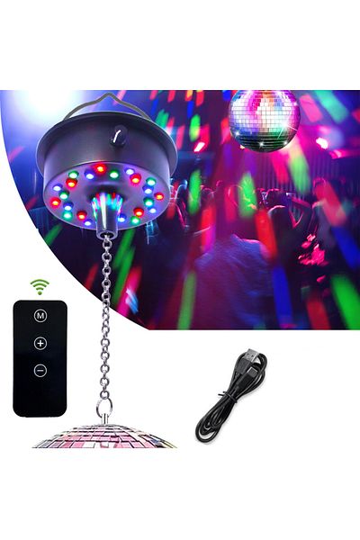 Choice None Remote Control Disco Ball Rotating Motor 5RPM--10RPM Adjustable Speed,Plug/Battery Powered Mir