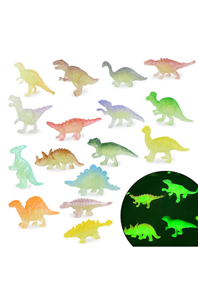 Choice 16 قطعة z01 13/16 قطعة ديناصورات صغيرة مضيئة تتوهج في الظلام ألعاب الد...
