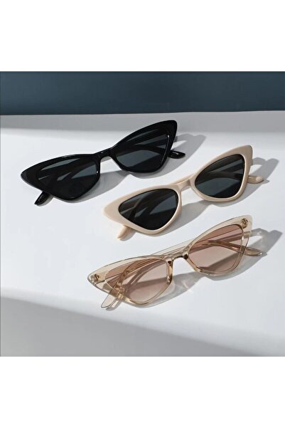 Choice نظارة شمسية صغيرة على شكل عين قطة للنساء، نظارة شمسية أنيقة على شكل عي...