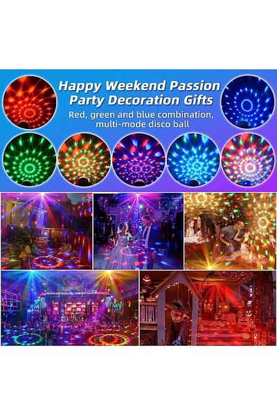 Choice EU plug LED Crystal Color Magic Ball Lights Rotating RGB LED Stage Light Bulb Lamp for Ktv Bar Disco