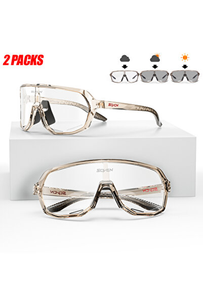 Choice عبوتان من نظارات DZ-S63-PH-1515 SCVCN الرياضية لركوب الدراجات للرجال و...