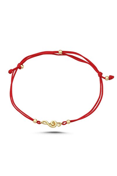 Koçak 14 Ayar Sol Anahtarı İpli Altın Bileklik