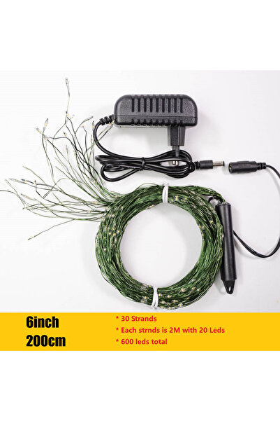 Choice أضواء فرعية سلكية خضراء لعيد الميلاد، قابس الاتحاد الأوروبي الأبيض الد...