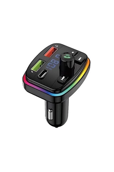 m.tk moveteck Bluetooth Araç Kiti Araç Fm Transmitter USB Type-C MP3 SD Kart ...