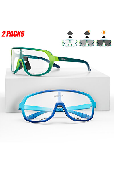 Choice عبوتان من نظارات DZ-S63-PH-1617 SCVCN الرياضية لركوب الدراجات للرجال و...